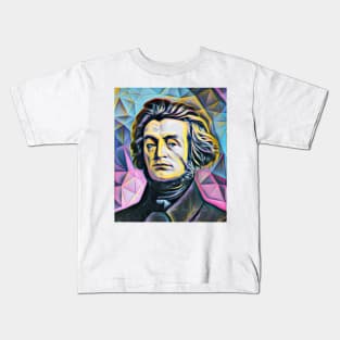 Adam Mickiewicz Portrait | Adam Mickiewicz Artwork 10 Kids T-Shirt